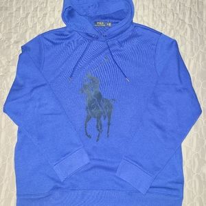 RALPH LAUREN POLO BIG PONY HOODY L LARGE HOODIE 92 VINTAGE